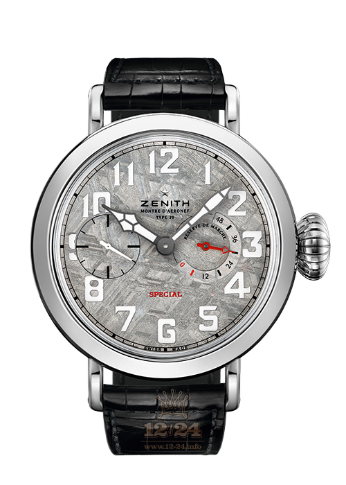 Zenith Pilot Watch 04.2421.5011/17.C714 55 mm White gold Sapphire Case Gray Dial