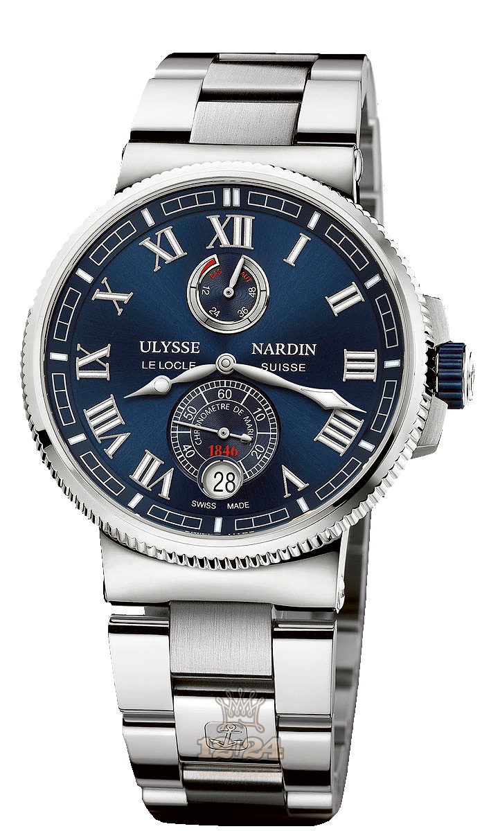 Ulysse Nardin Marine Watch 1183-126-7M/43 43 mm Stainless steel Titanium Case Blue Dial