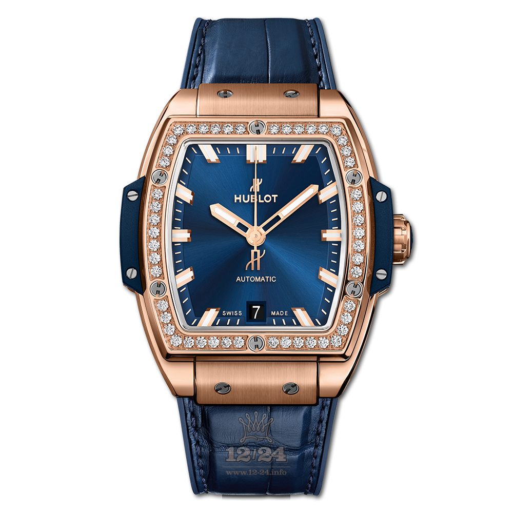 Hublot Spirit Of Big Bang Watch 665.OX.7180.LR.1204 39 mm Pink gold Case Dark blue Dial