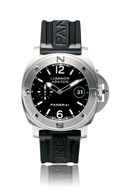 Panerai 2004 Watch PAM00092 44 mm Stainless steel Case Black Dial