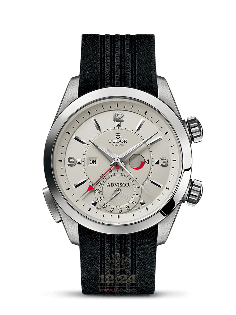 Tudor Advisor Watch M79620T-0009 42 mm Stainless steel Titanium Case Silver Dial