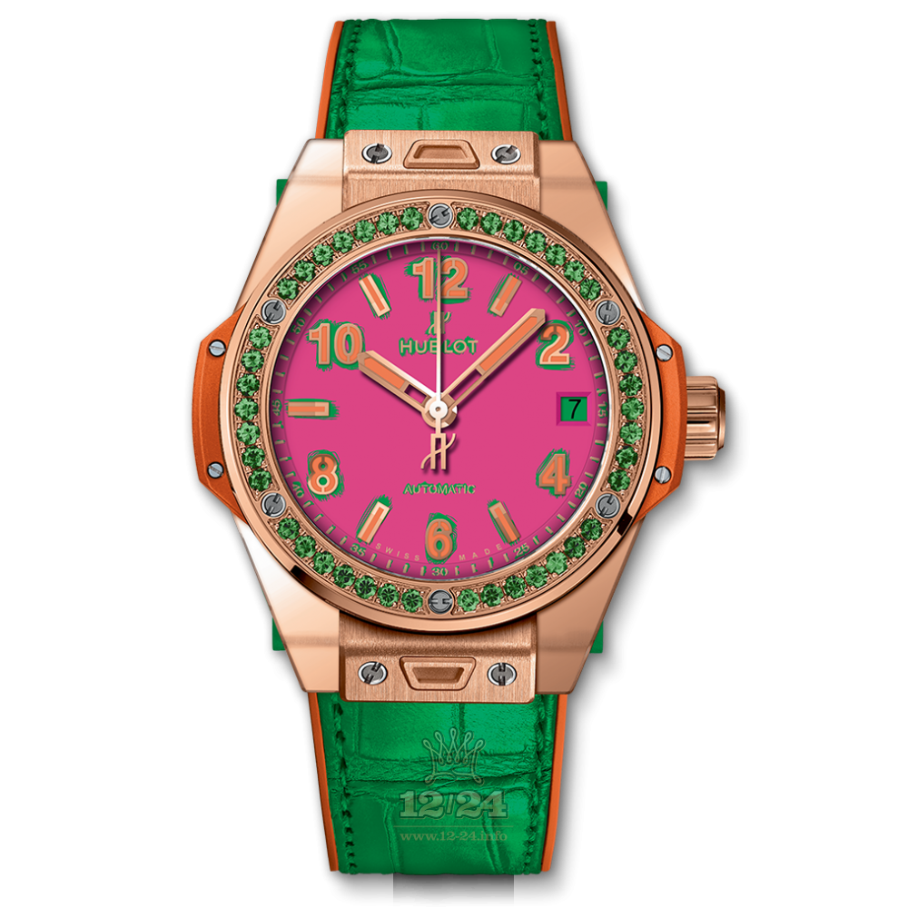 Hublot Big Bang Watch 465.OG.7398.LR.1222.POP16 39 mm Red gold Case Pink Dial