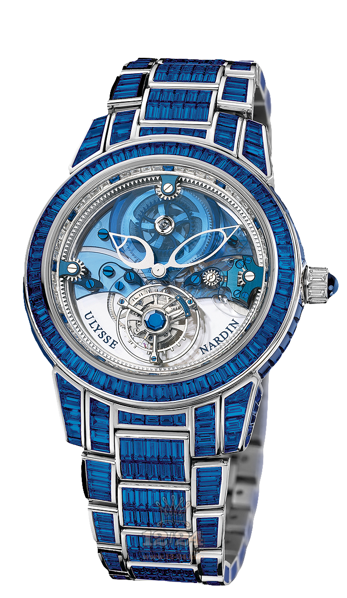 Ulysse Nardin Classic Watch 799-98BAG-8BAG 43 mm Platinum Case Painted Dial