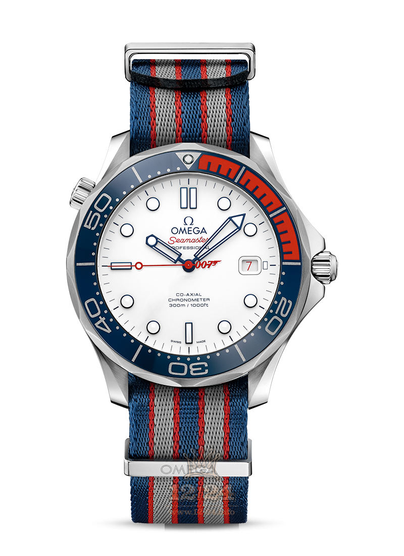 Omega Diver 300 M Watch 212.32.41.20.04.001 41 mm Stainless steel Case White Dial