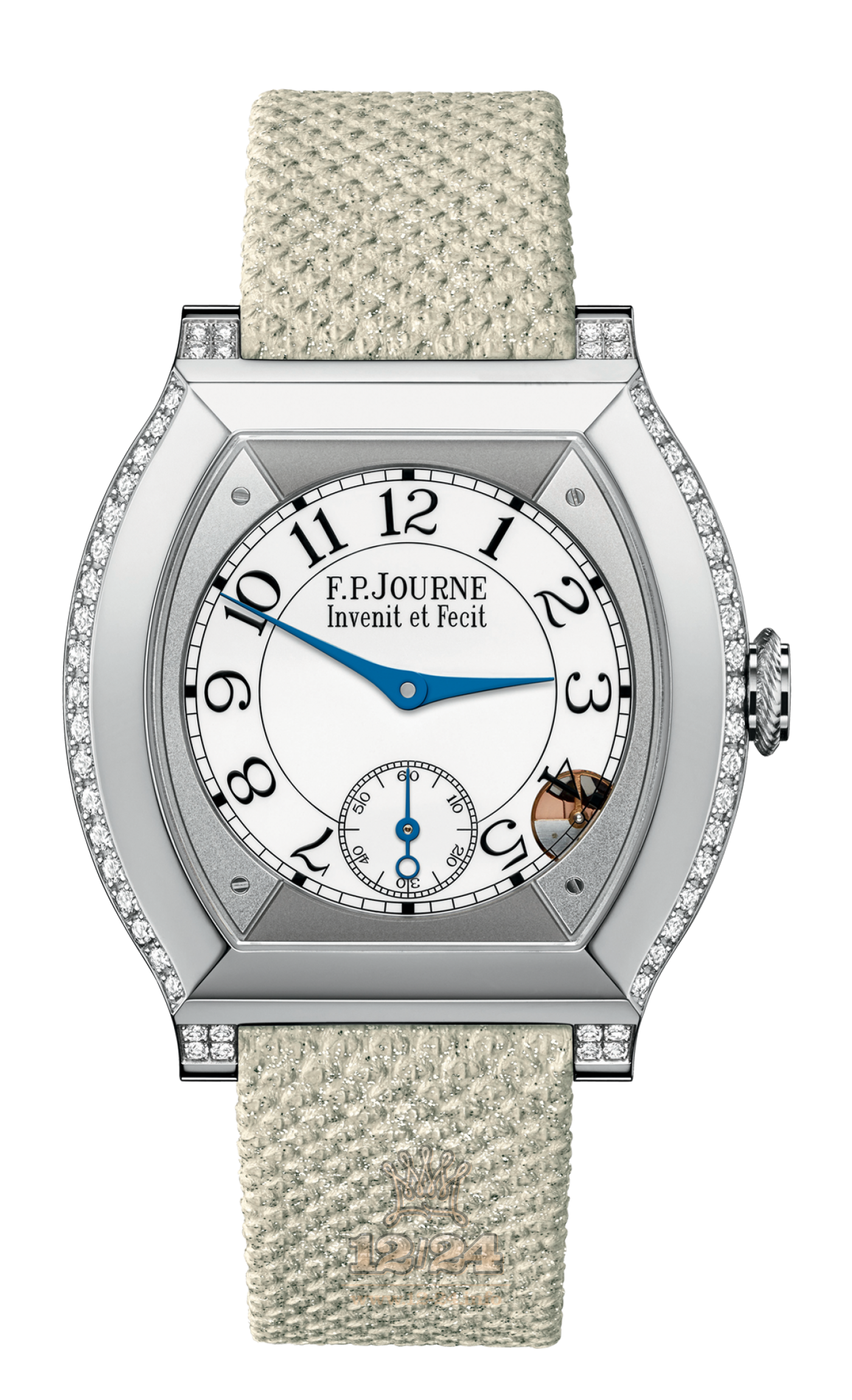 F.P.Journe Elegante Watch FPJ-Co-Elegante-Snake40mm-PlSnake 40 mm Platinum Case Black Gray Dial