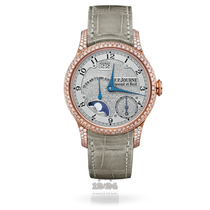 F.P.Journe Jewellery Collection Watch divine 36 �ާ� set diamonds 36 mm Pink gold Case Silver Dial