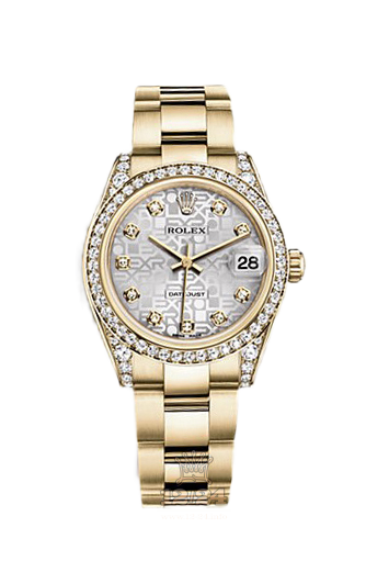 Rolex Datejust Watch 178158-0083 31 mm Yellow gold Case Silver Dial
