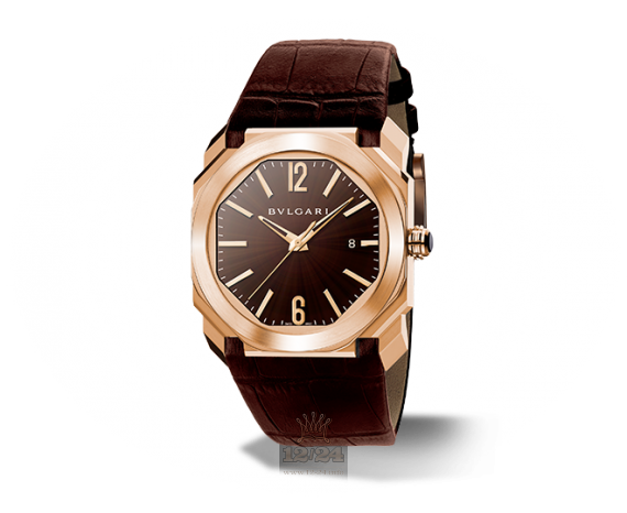 Bvlgari Octo Watch 102250 BGOP41C11GLD 41 mm Pink gold Case Brown (chocolate) Dial