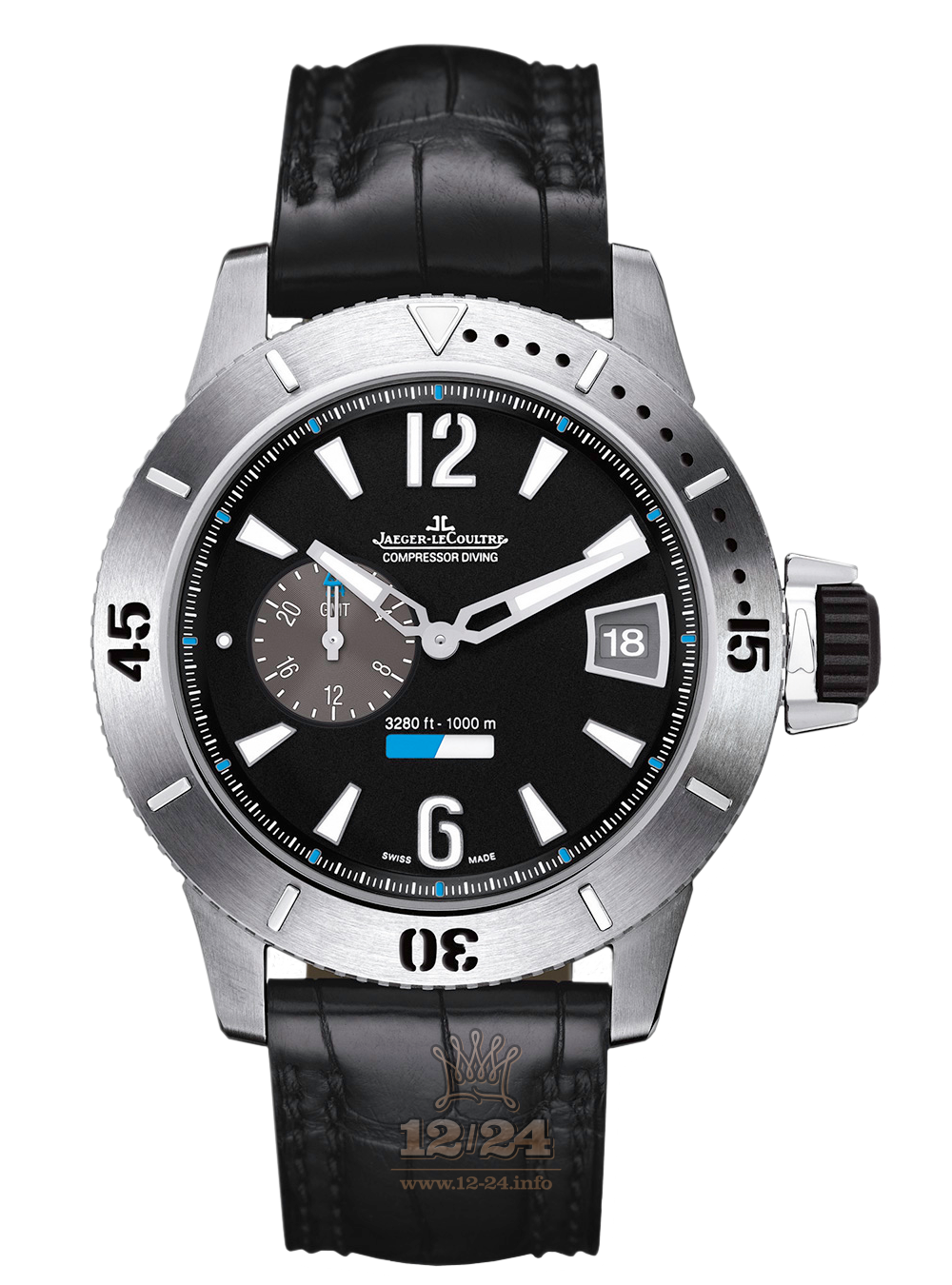 Jaeger-LeCoultre Master Extreme Watch 184T470 46 mm Titanium Case Black Dial