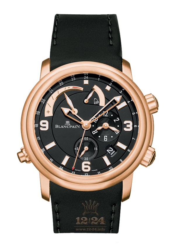 Blancpain Leman Watch 2841-36B30-64B 40 mm Red gold Case Black Dial