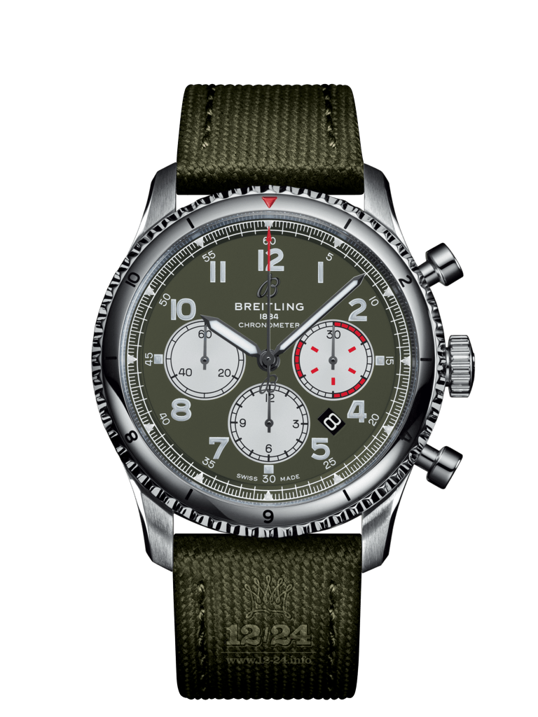 Breitling Navitimer Watch AB01192A1L1X2 43 mm Stainless steel Case Green Dial