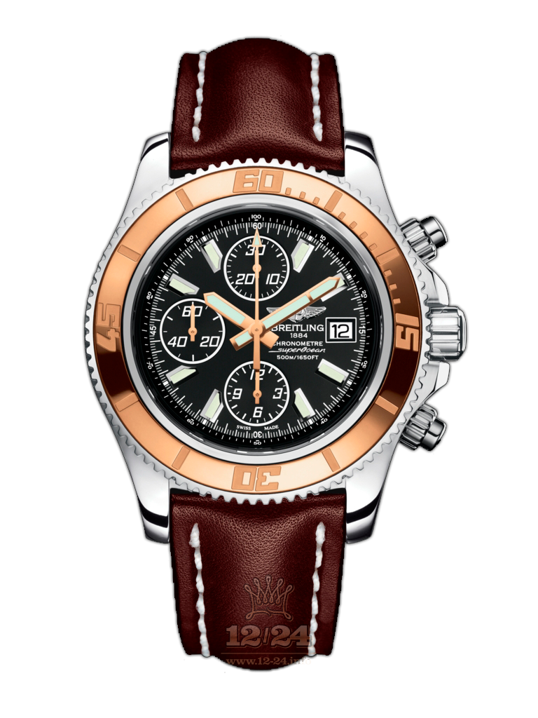 Breitling Superocean Watch C1334112/BA84/437X/A20BA.1 44 mm Steel / Pink gold Case White Black Dial