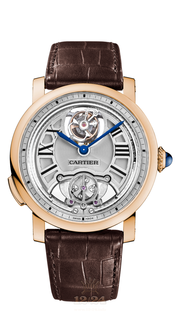 Cartier Rotonde de Cartier Watch W1556229 45 mm Pink gold Case Silver Dial