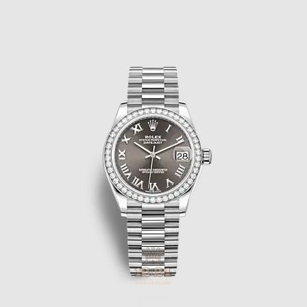 Rolex Datejust Watch 278289rbr-0017 31 mm White gold Case Gray Dial