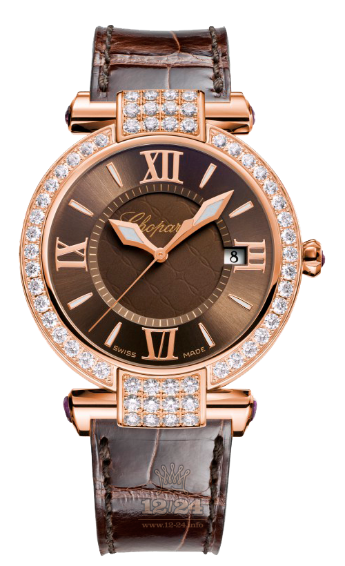 Chopard Imperiale Watch 384221-5011 36 mm Pink gold Case Brown (chocolate) Dial