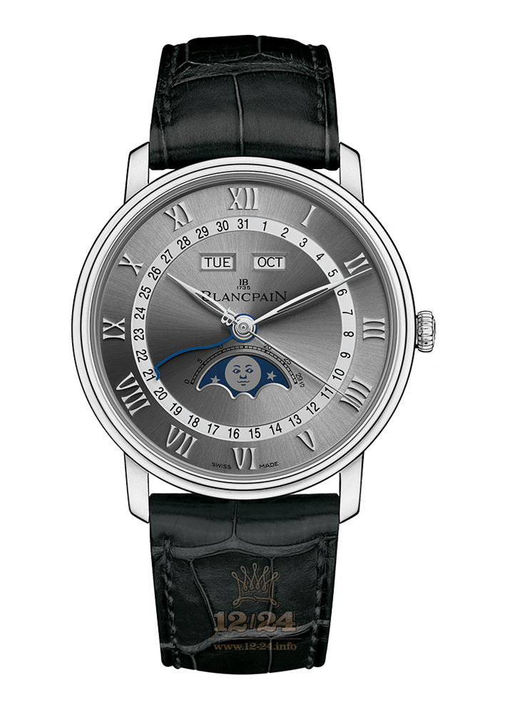 Blancpain Villeret Watch 6654-1113-55B 40 mm Stainless steel Case Silver Dial