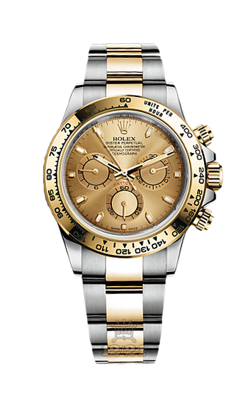 Rolex Cosmograph Daytona Watch 116503-0003 40 mm Steel / Yellow gold Case Golden Dial