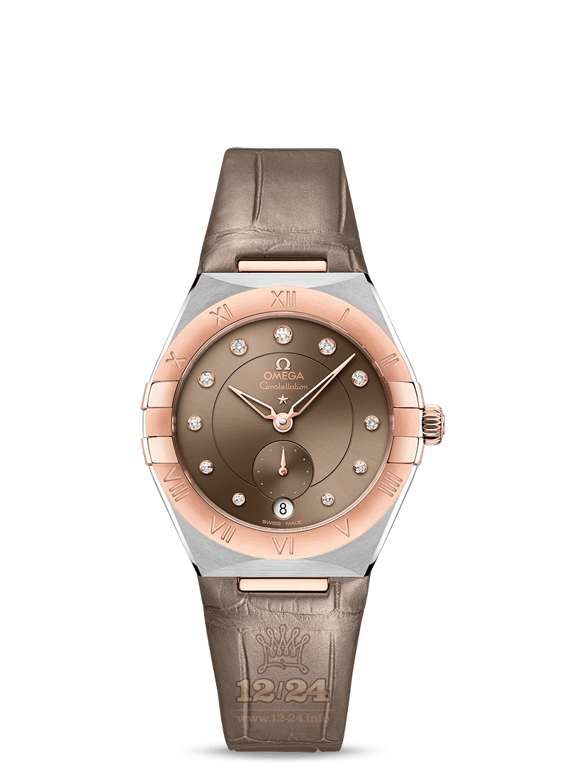 Omega Constellation Watch 131.23.34.20.63.001 34 mm Steel / Pink gold Case Brown (chocolate) Dial