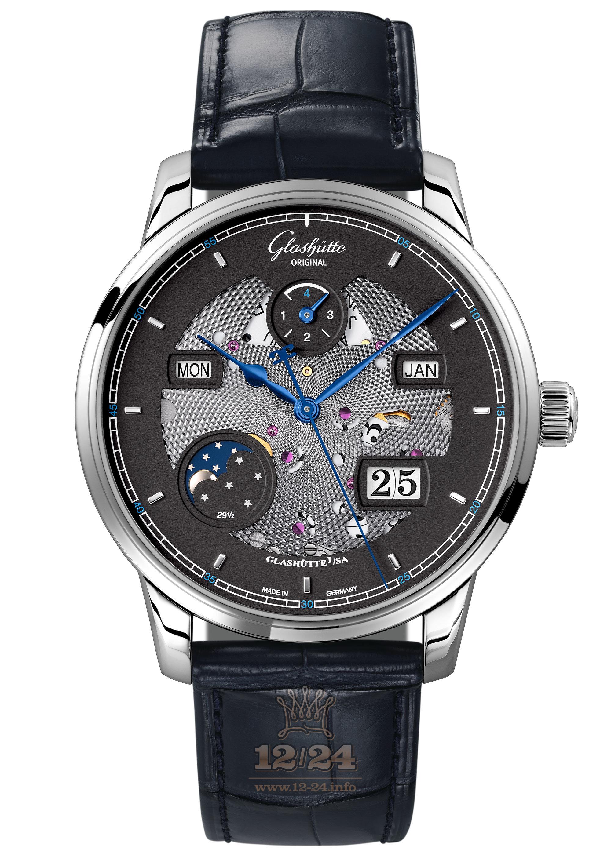 Glashutte Senator Watch 1-36-02-03-04-01 42 mm White gold Case Gray Dial