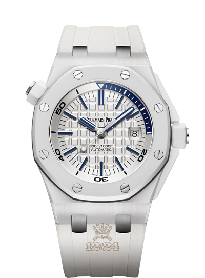Audemars Piguet Royal Oak Offshore Watch 15707CB.OO.A010CA.01 42 mm Ceramics Case White Silver Dial