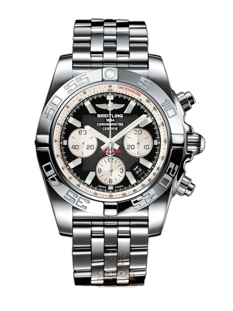 Breitling Chronomat Watch AB011012/B967/375A 44 mm Stainless steel Case Black Dial