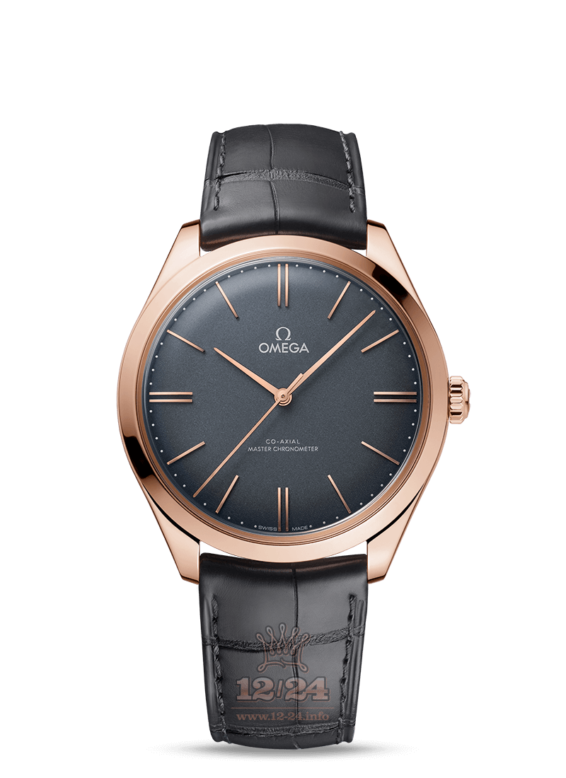 Omega De Ville Watch 435.53.40.21.06.001 40 mm Pink gold Case Gray Dial