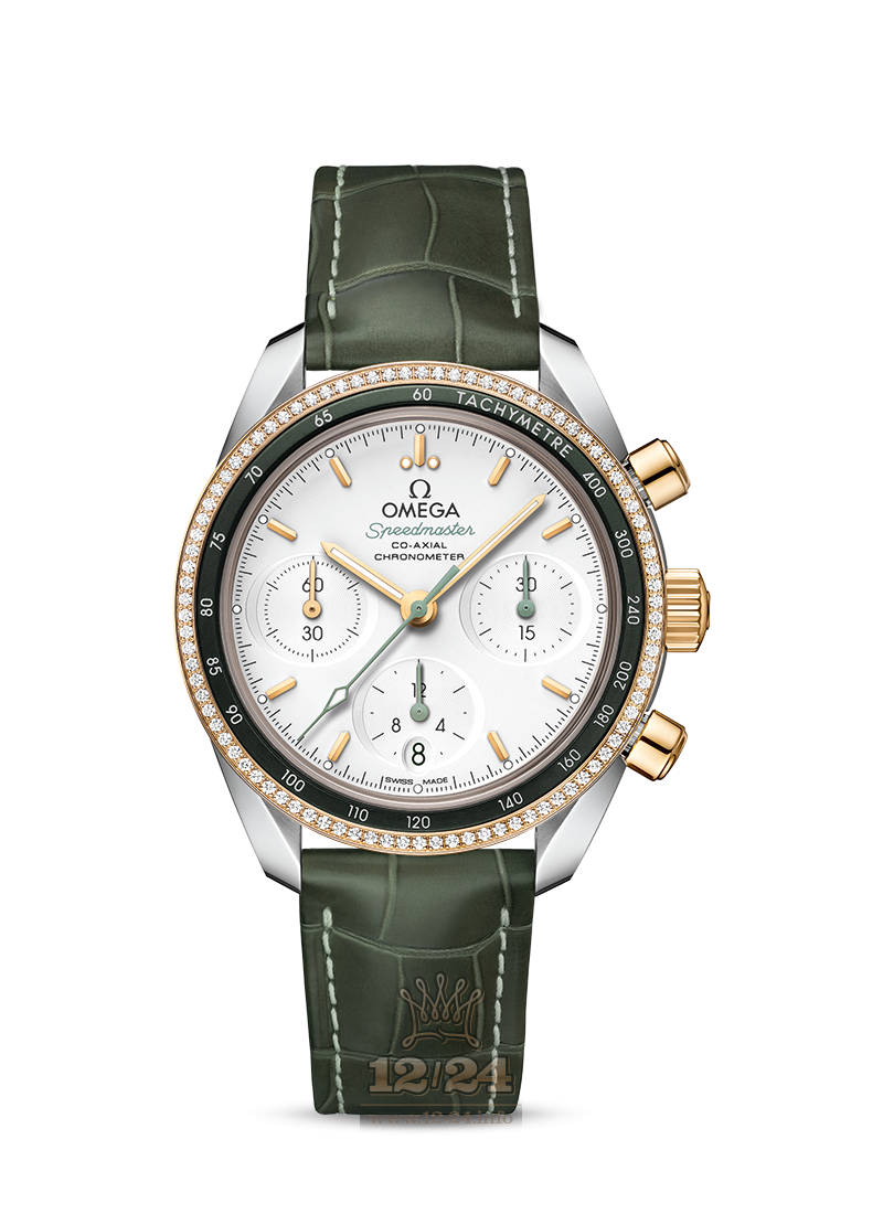 Omega Speedmaster 38 Watch 324.28.38.50.02.001 38 mm Steel / Yellow gold Case Silver Dial