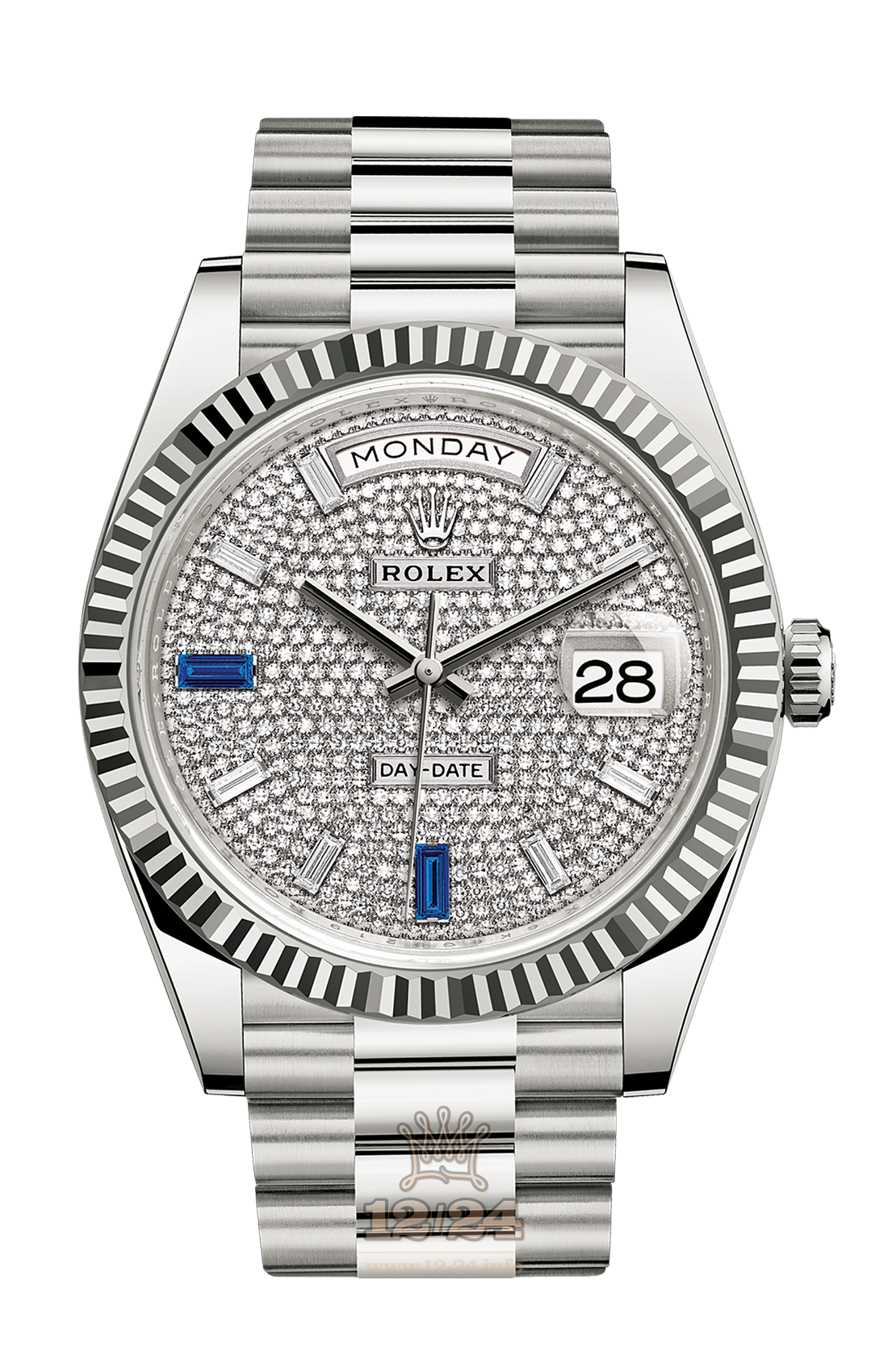 Rolex Day-Date Watch 228239-0049 40 mm White gold Case Silver Dial
