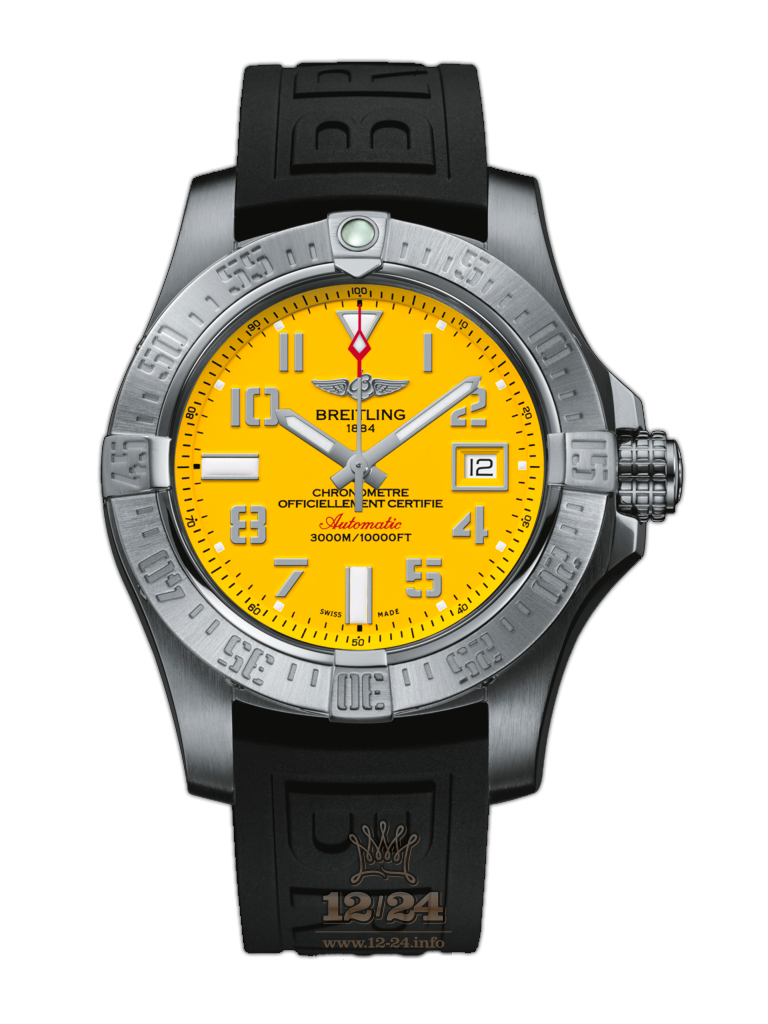 Breitling Avenger Watch A1733110/I519/152S/A20SS.1 45 mm Stainless steel Case Yellow Dial