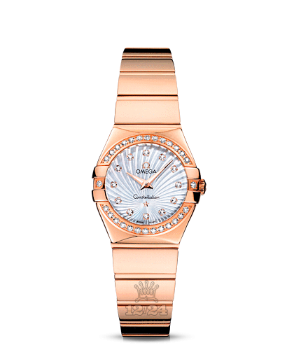 Omega Constellation Watch 123.55.24.60.55.005 24 mm Pink gold Case White Dial