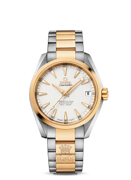 Omega Aqua Terra 150 M Watch 231.20.39.21.02.002 38 mm Steel / Yellow gold Case Silver Dial