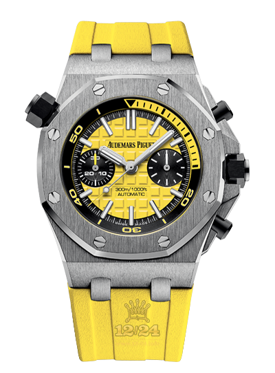 Audemars Piguet Royal Oak Offshore Watch 26703ST.OO.A051CA.01 42 mm Stainless steel Case Yellow Dial