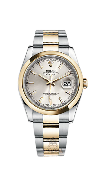 Rolex Datejust Watch 116203-0131 36 mm Steel / Yellow gold Case Silver Dial