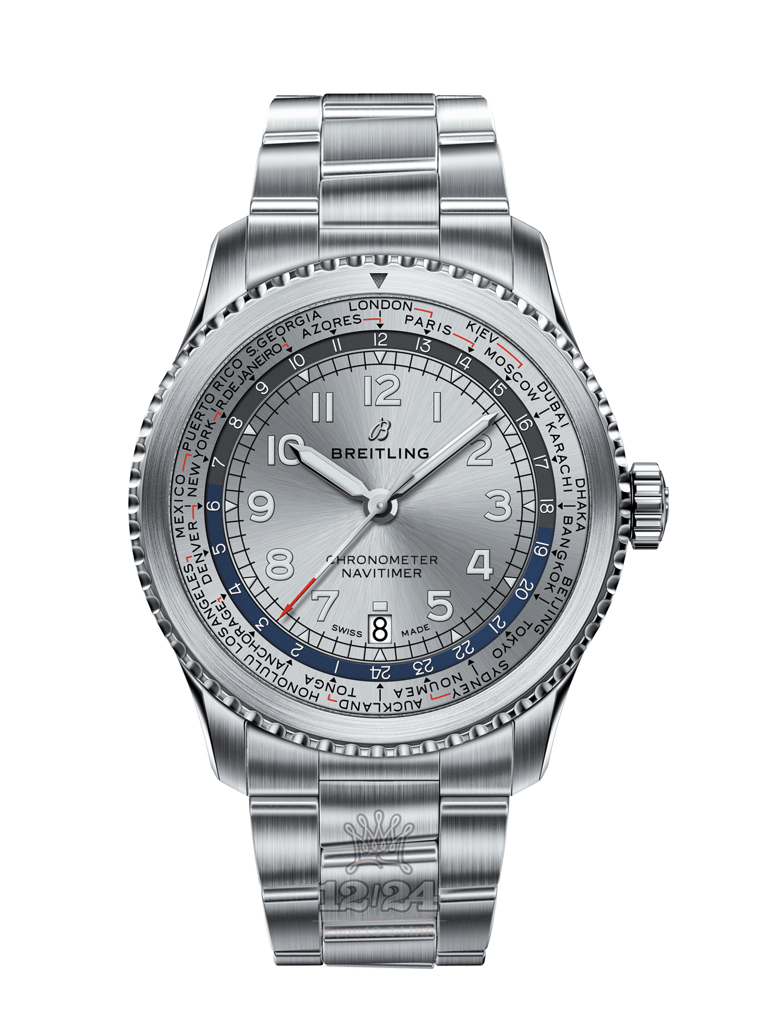 Breitling Navitimer Watch AB3521U01G1A1 43 mm Stainless steel Case Silver Dial