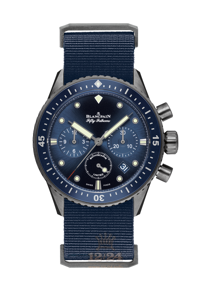 Blancpain Fifty Fathoms Watch 5200-0240-NAOA 44 mm Ceramics Case Dark blue Dial