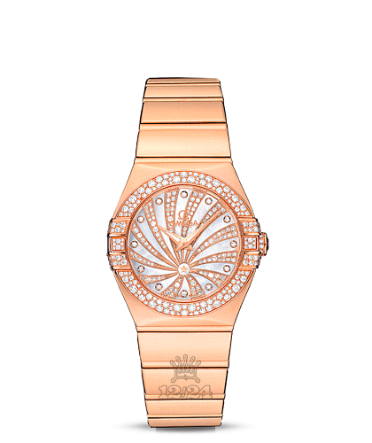 Omega Constellation Watch 123.55.27.60.55.013 27 mm Pink gold Case White Dial