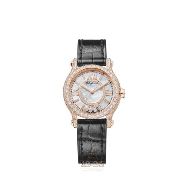 Chopard Happy Sport Watch 274302-5003 30 mm Pink gold Case White Dial