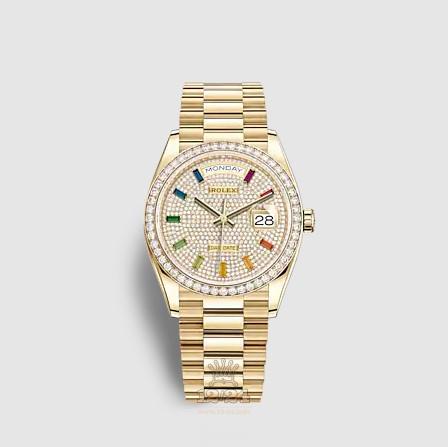 Rolex Day-Date Watch 128348rbr-0030 36 mm Yellow gold Case