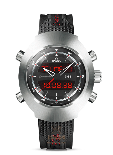 Omega Spacemaster Z-33 Watch 325.92.43.79.01.001 43 mm Titanium Case Black Dial