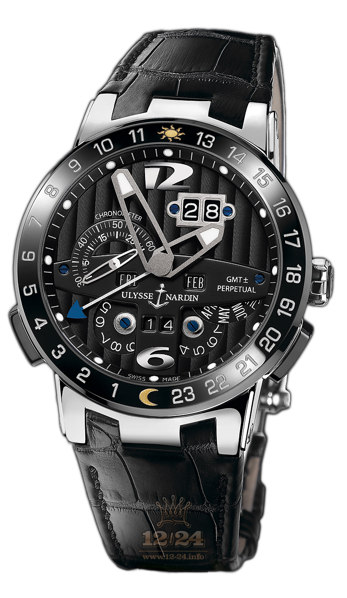 Ulysse Nardin Executive Watch 320-00 43 mm White gold Case Black Dial