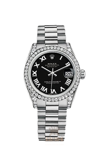 Rolex Datejust Watch 178159-0063 31 mm White gold Case Black Dial