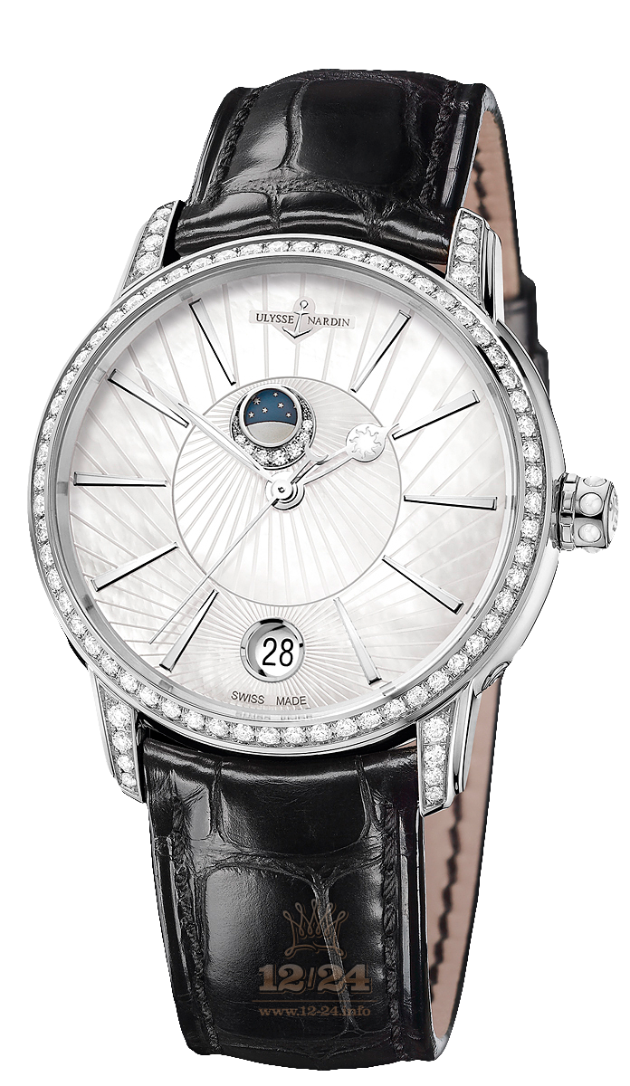 Ulysse Nardin Classic Watch 8293-123BC-2/91 35 mm Stainless steel Case Silver Dial