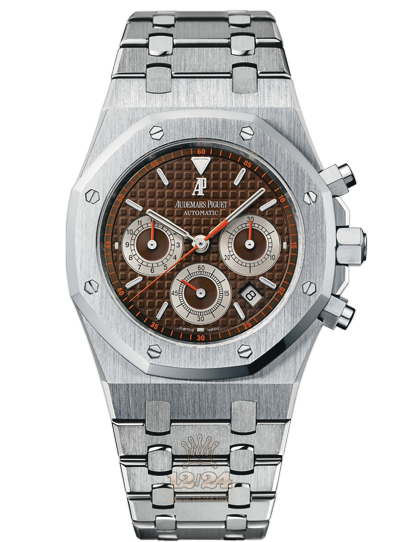 Audemars Piguet Royal Oak Watch 26300ST.OO.1110ST.08 39 mm Stainless steel Case Brown (chocolate) Dial