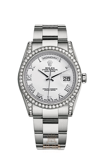 Rolex Day-Date Watch 118389-0119 36 mm White gold Case White Dial