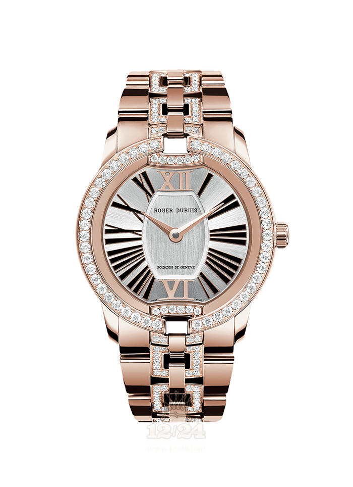 Roger Dubuis Velvet Watch RDDBVE0025 36 mm Pink gold Case Silver Dial