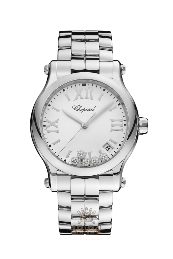 Chopard Happy Diamonds Watch 278582-3002 36 mm Stainless steel Case White Dial
