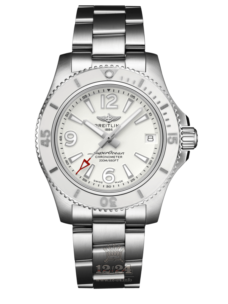 Breitling Superocean Watch A17316D21A1A1 36 mm Stainless steel Case White Dial