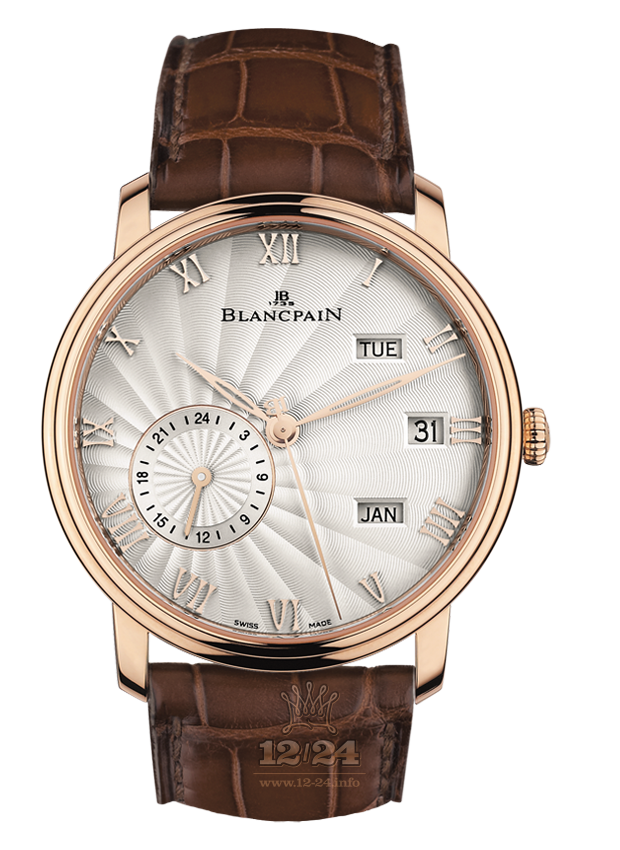 Blancpain Villeret Watch 6670-3642-55B 40 mm Red gold Case White Dial