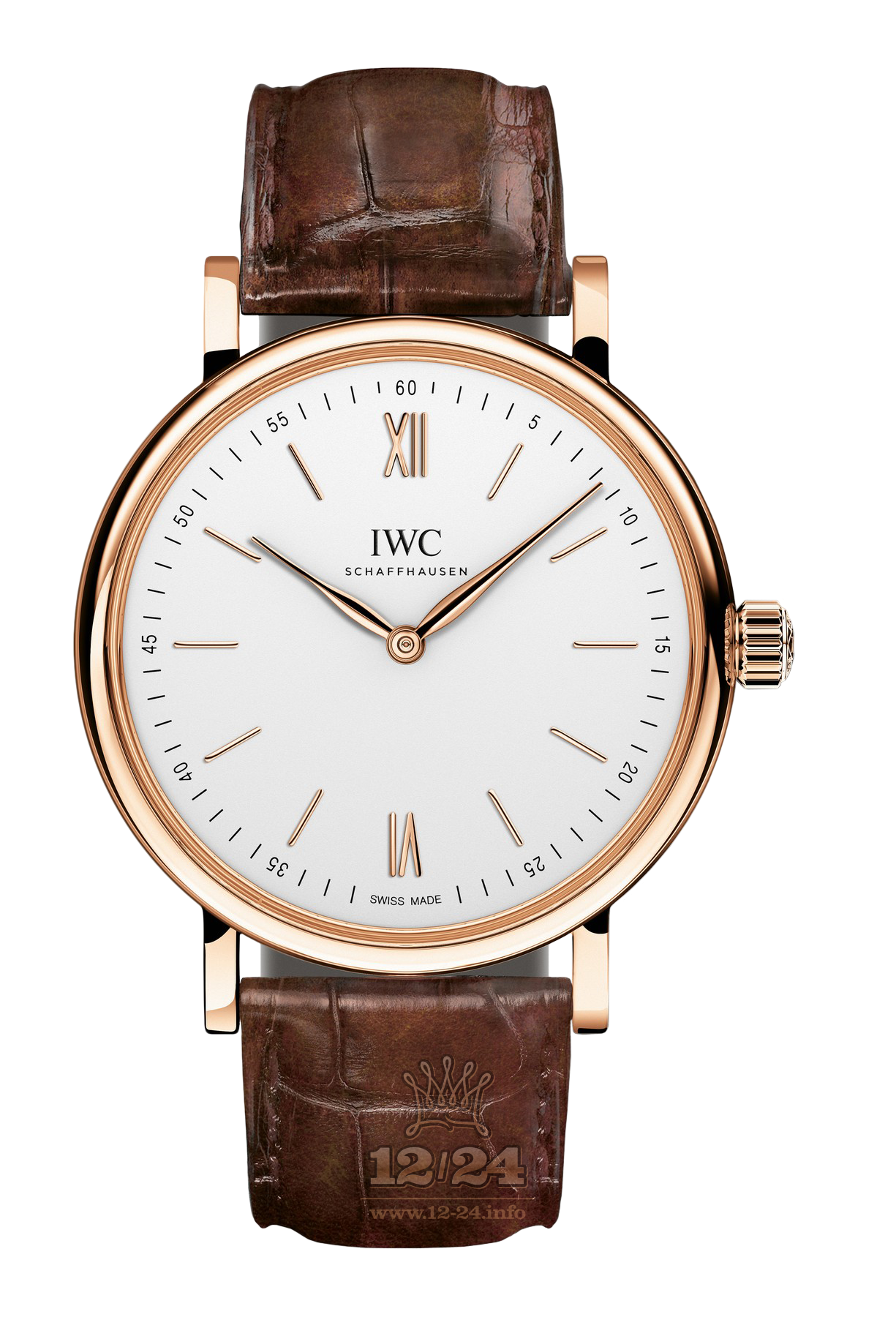 IWC Portofino Watch IW511101 44 mm Pink gold Case Silver Dial