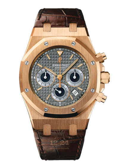 Audemars Piguet Royal Oak Watch 26022OR.OO.D098CR.02 39 mm Pink gold Case Gray Dial